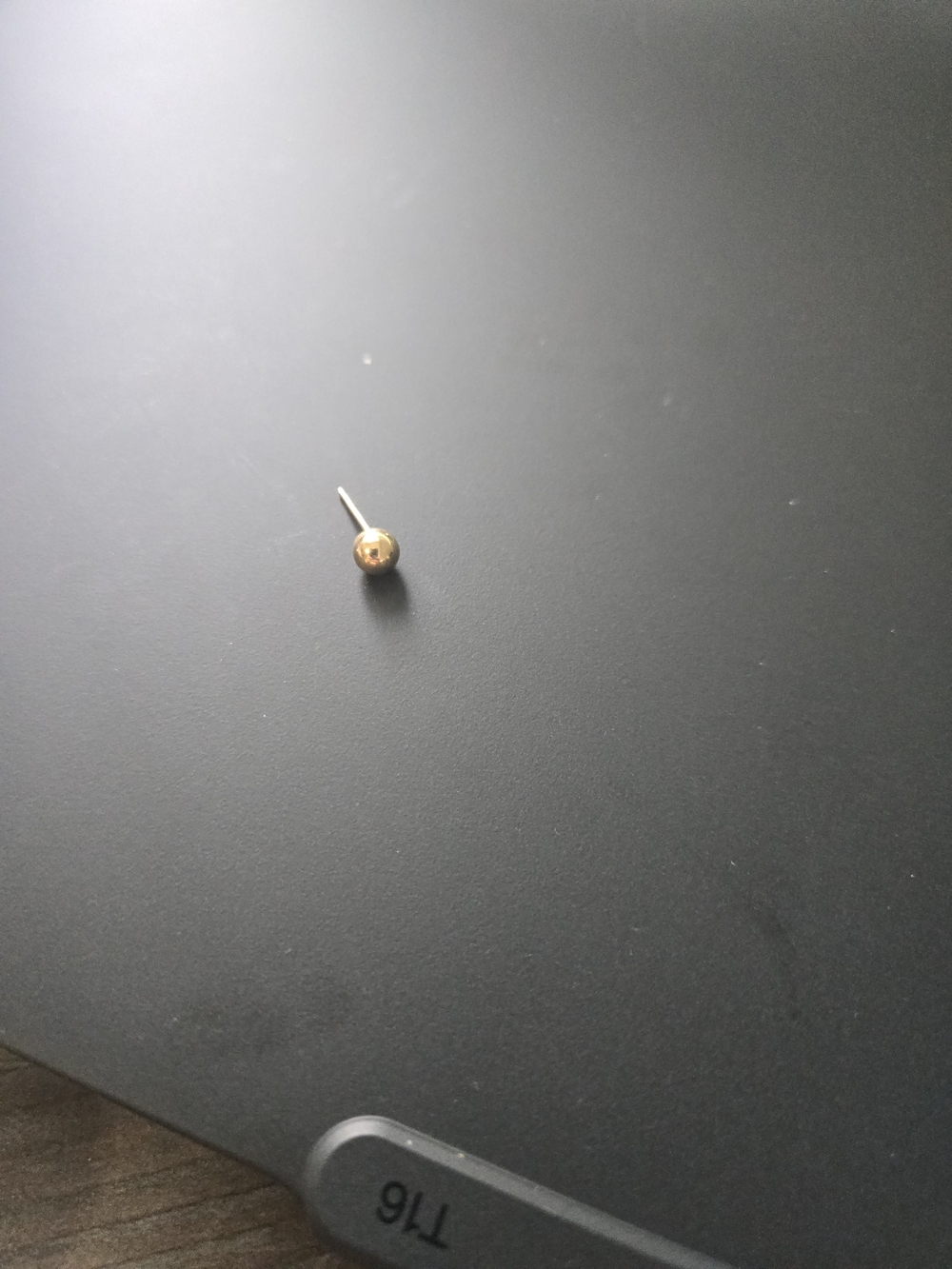 Single Gold Ball Stud Earring